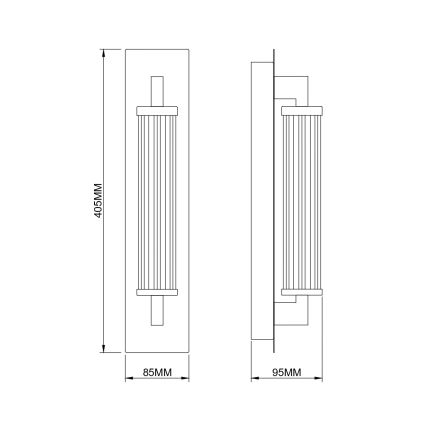 Zuma Line - LED Wall Lamp LED/8W/230V Gold