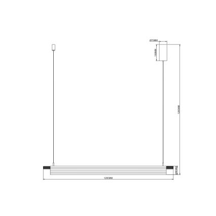 Zuma Line - LED Cable Pendant Light LED/14W/230V Gold