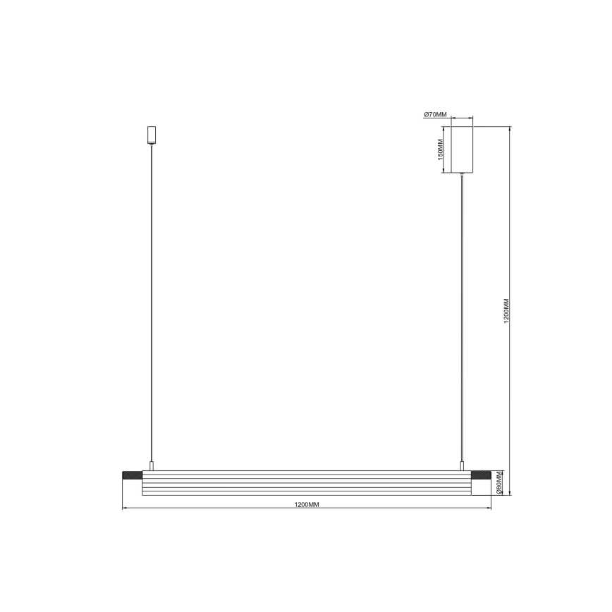 Zuma Line - LED Cable Pendant Light LED/14W/230V Gold