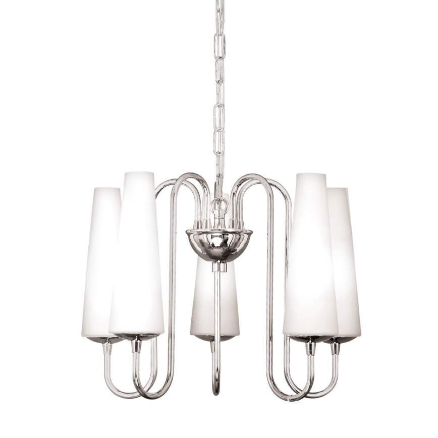 Zuma Line - Chandelier on a chain 5xE14/40W/230V shiny chrome