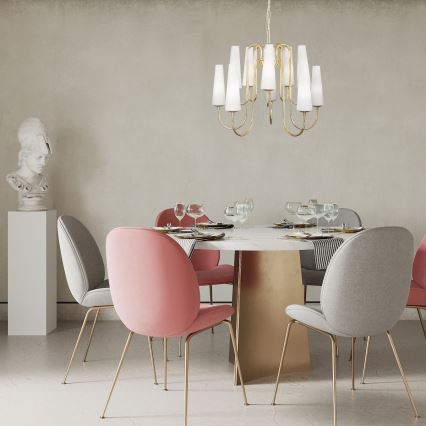 Zuma Line - Chandelier on a chain 10xE14/40W/230V gold