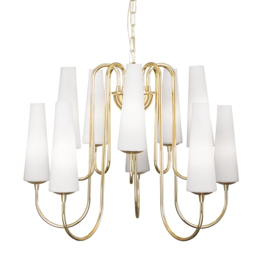 Zuma Line - Chandelier on a chain 10xE14/40W/230V gold