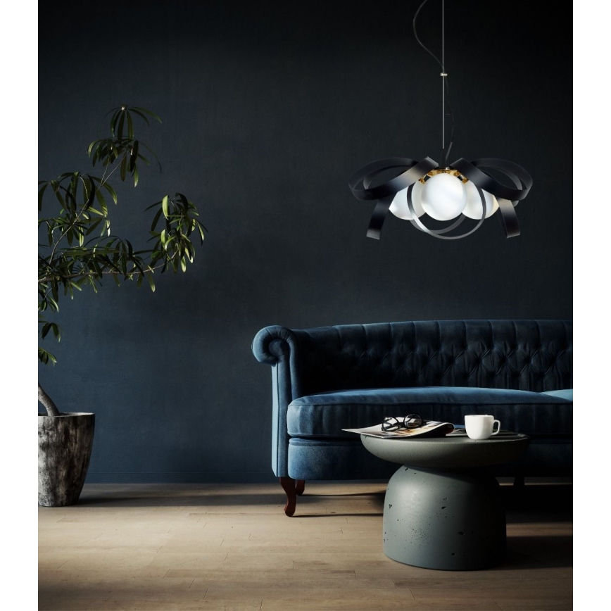 Zuma Line - Chandelier on a string 4xE14/40W/230V black