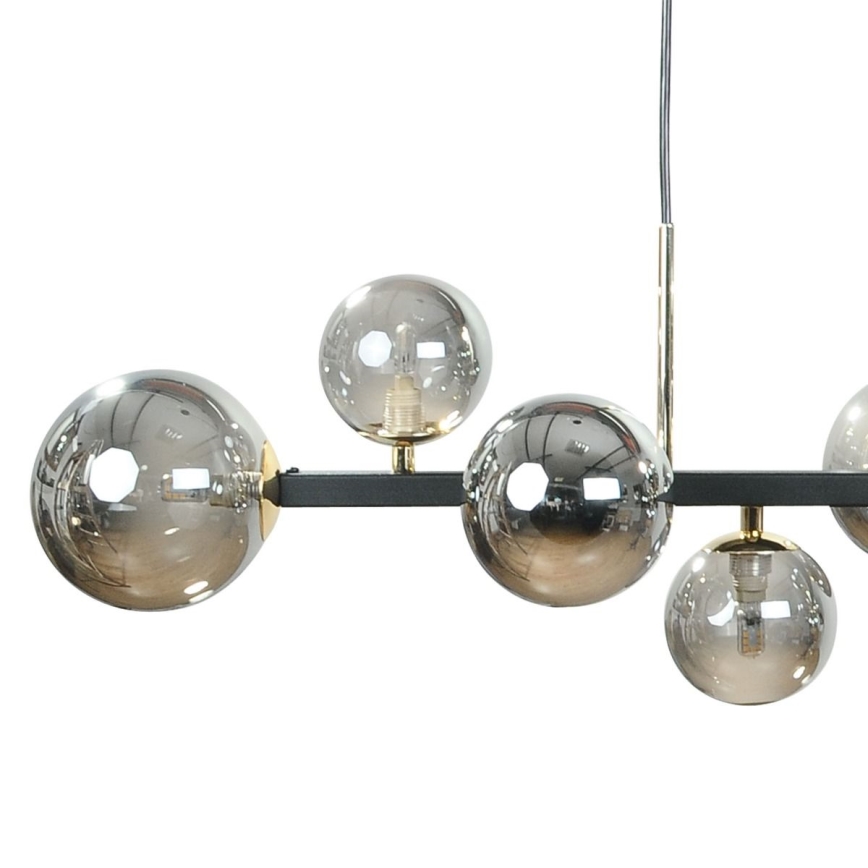 Zuma Line - Cable-suspended pendant light 10xG9/8W/230V black/smoked black