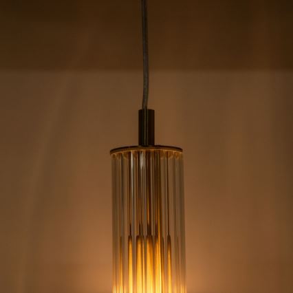 Zuma Line - Cable-suspended pendant light 1xE14/7W/230V gold