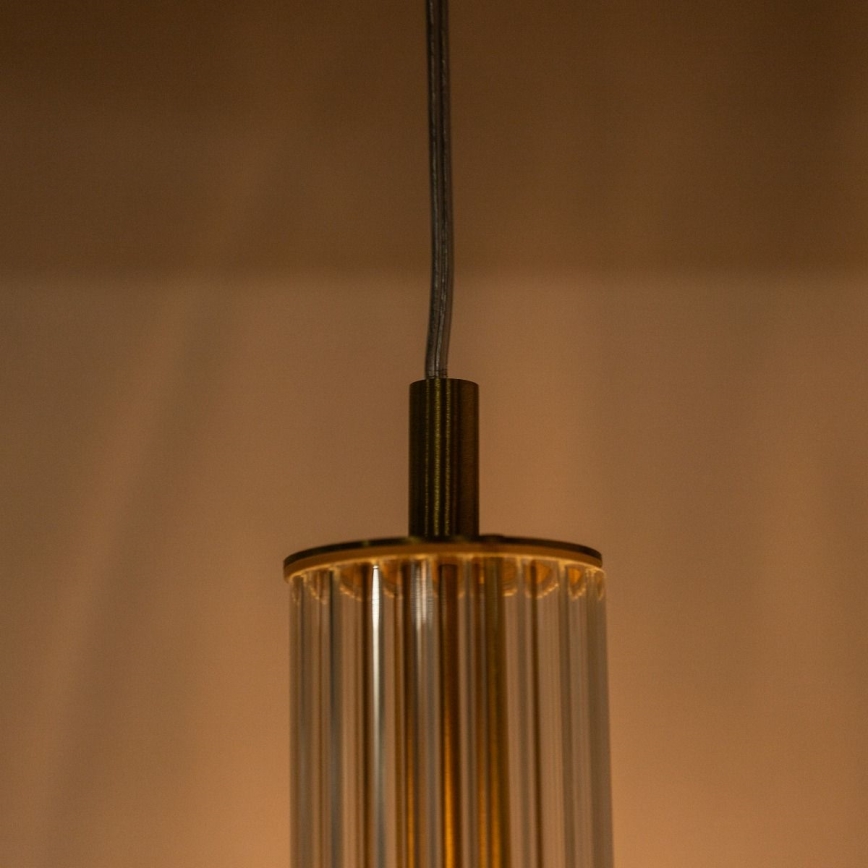 Zuma Line - Cable-suspended pendant light 1xE14/7W/230V gold