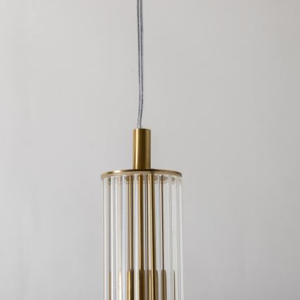 Zuma Line - Cable-suspended pendant light 1xE14/7W/230V gold