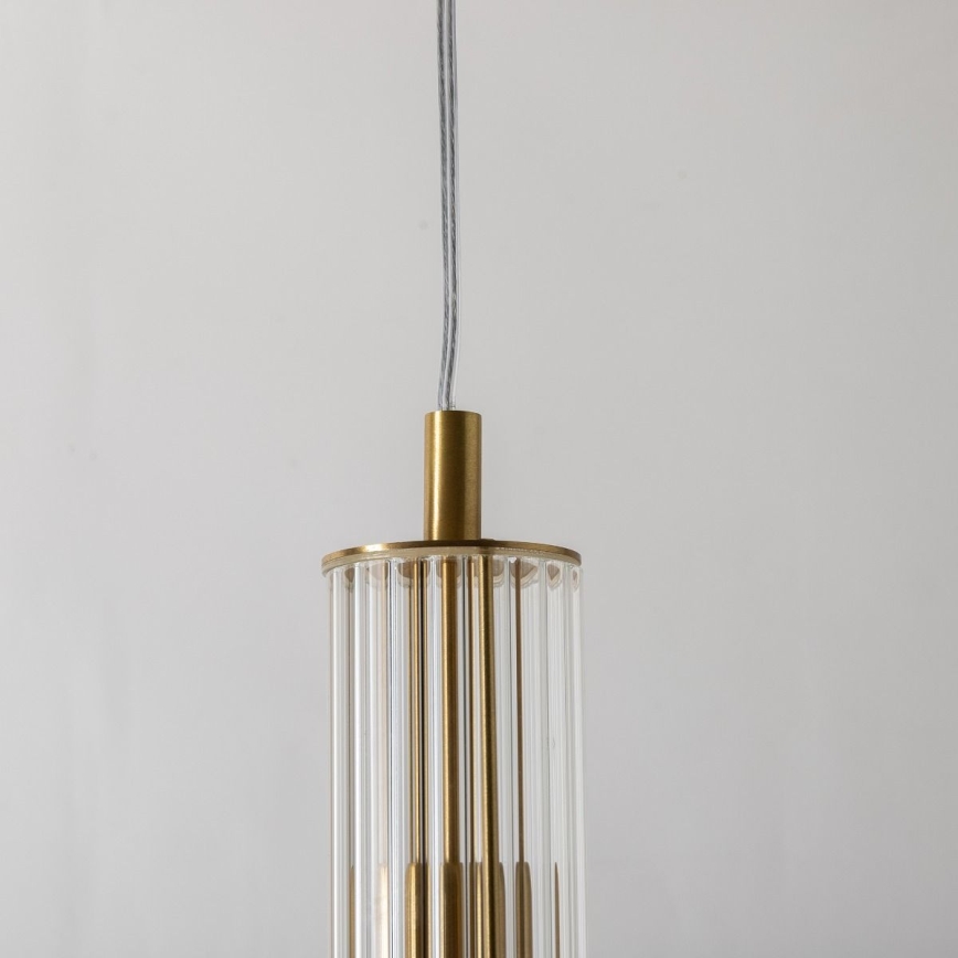 Zuma Line - Cable-suspended pendant light 1xE14/7W/230V gold