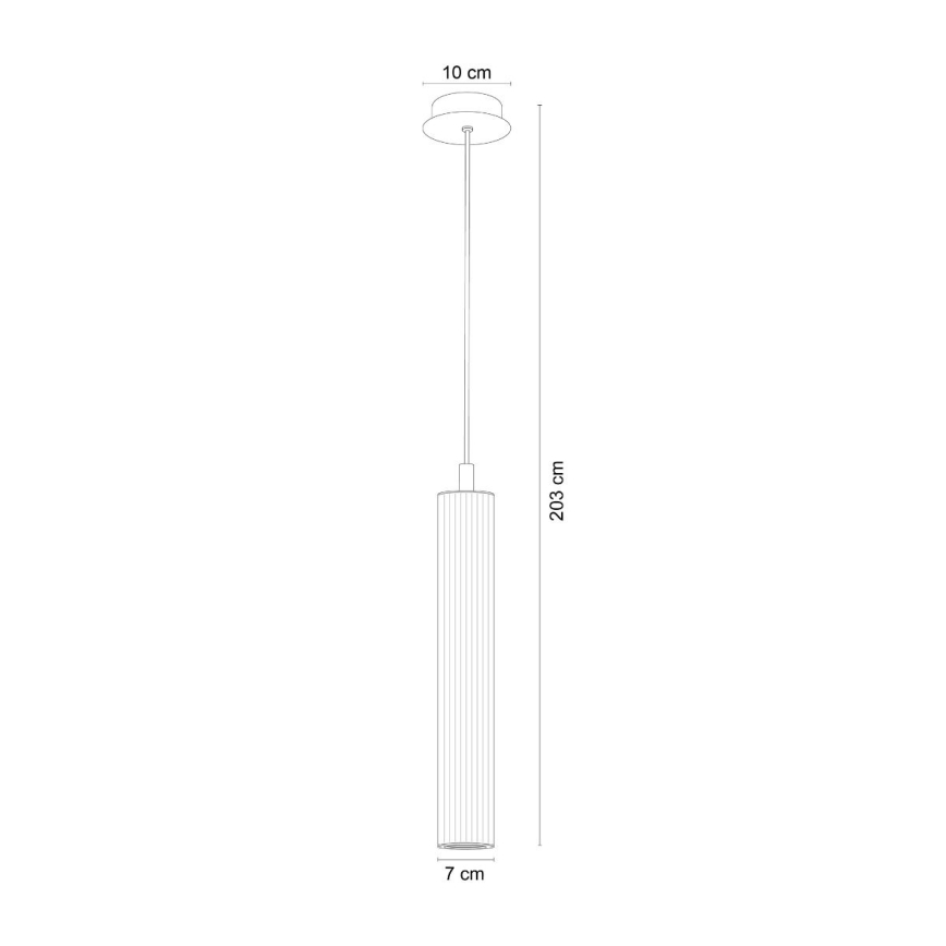 Zuma Line - Cable-suspended pendant light 1xE14/7W/230V gold