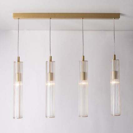 Zuma Line - 4-Light Cable Pendant, 4x E14/7W/230V, Gold