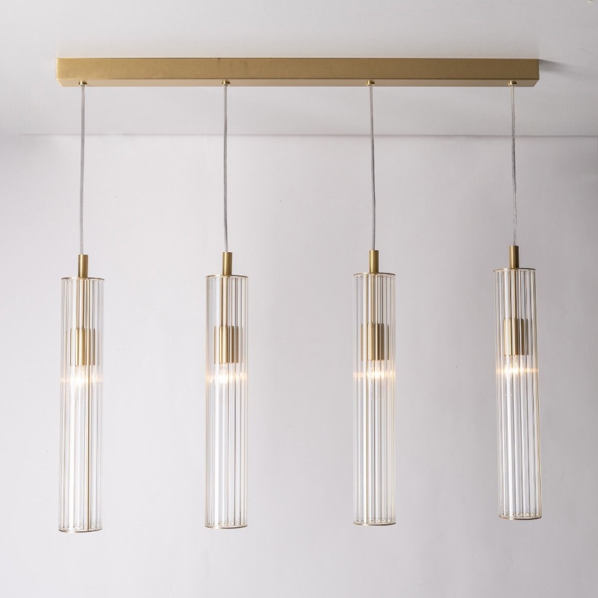 Zuma Line - 4-Light Cable Pendant, 4x E14/7W/230V, Gold