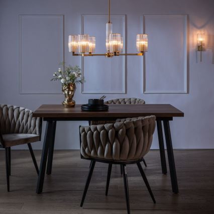 Zuma Line - Rod-mounted chandelier 7xE14/7W/230V gold