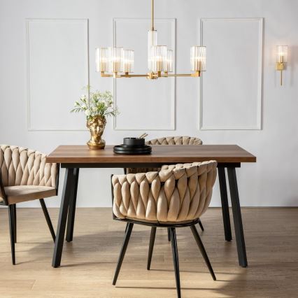 Zuma Line - Rod-mounted chandelier 7xE14/7W/230V gold