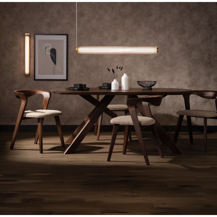 Zuma Line - LED Dimmable Cable-Suspended Pendant Chandelier LED/39W/230V 2700-6500K Gold + Remote Control