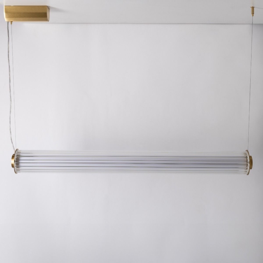 Zuma Line - LED Dimmable Cable-Suspended Pendant Chandelier LED/39W/230V 2700-6500K Gold + Remote Control