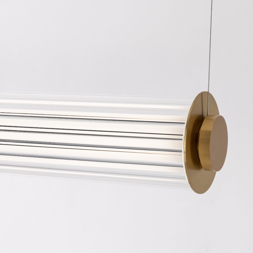 Zuma Line - LED Dimmable Cable-Suspended Pendant Chandelier LED/39W/230V 2700-6500K Gold + Remote Control