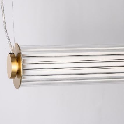Zuma Line - LED Dimmable Cable-Suspended Pendant Chandelier LED/39W/230V 2700-6500K Gold + Remote Control