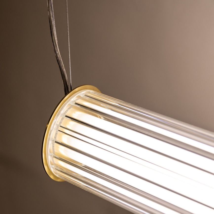 Zuma Line - LED Dimmable Cable-Suspended Pendant Chandelier LED/39W/230V 2700-6500K Gold + Remote Control