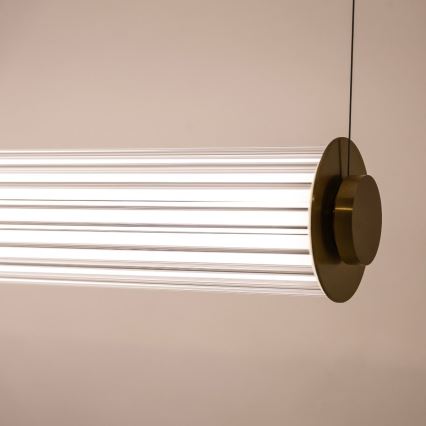 Zuma Line - LED Dimmable Cable-Suspended Pendant Chandelier LED/39W/230V 2700-6500K Gold + Remote Control