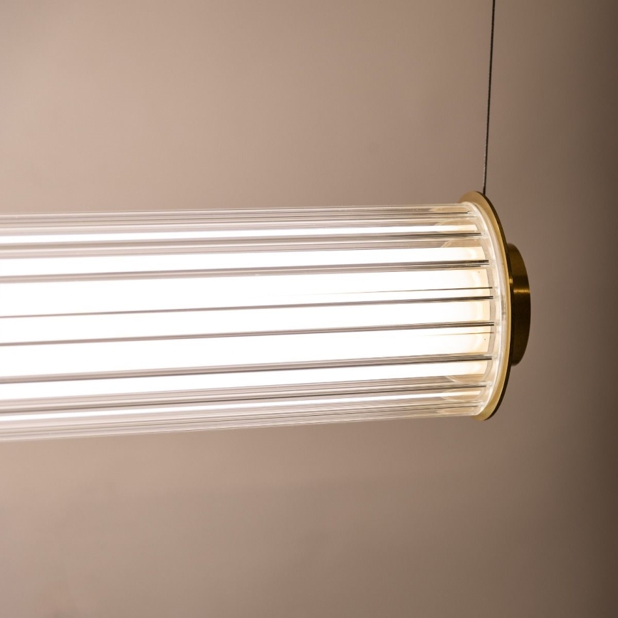 Zuma Line - LED Dimmable Cable-Suspended Pendant Chandelier LED/39W/230V 2700-6500K Gold + Remote Control