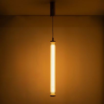 Zuma Line - Dimmable LED pendant light on cable LED/26W/230V 2700–6500K gold + remote control