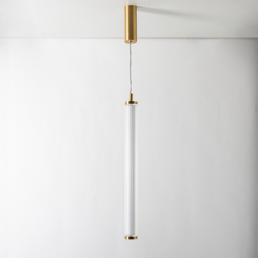 Zuma Line - Dimmable LED pendant light on cable LED/26W/230V 2700–6500K gold + remote control