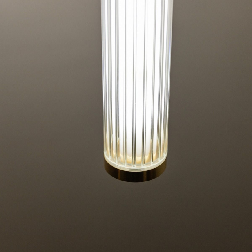 Zuma Line - Dimmable LED pendant light on cable LED/26W/230V 2700–6500K gold + remote control