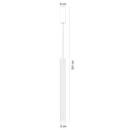 Zuma Line - Dimmable LED pendant light on cable LED/26W/230V 2700–6500K gold + remote control