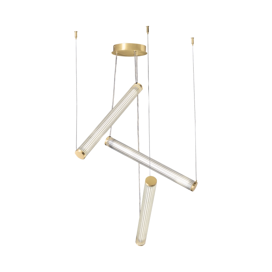 Zuma Line - Dimmable LED cable pendant light LED/64W/230V 2700-6500K gold + remote control