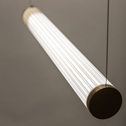 Zuma Line - Dimmable LED cable pendant light LED/64W/230V 2700-6500K gold + remote control