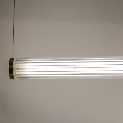 Zuma Line - Dimmable LED cable pendant light LED/64W/230V 2700-6500K gold + remote control