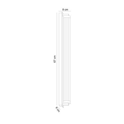 Zuma Line - LED Dimmable Wall Light LED/26W/230V 2700-6500K gold + remote control