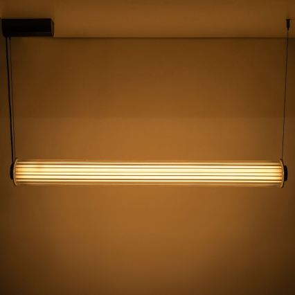 Zuma Line - Dimmable LED pendant light on cable LED/39W/230V 2700-6500K Black + Remote Control