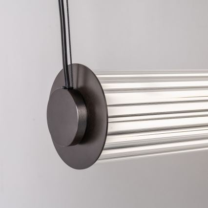 Zuma Line - Dimmable LED pendant light on cable LED/39W/230V 2700-6500K Black + Remote Control