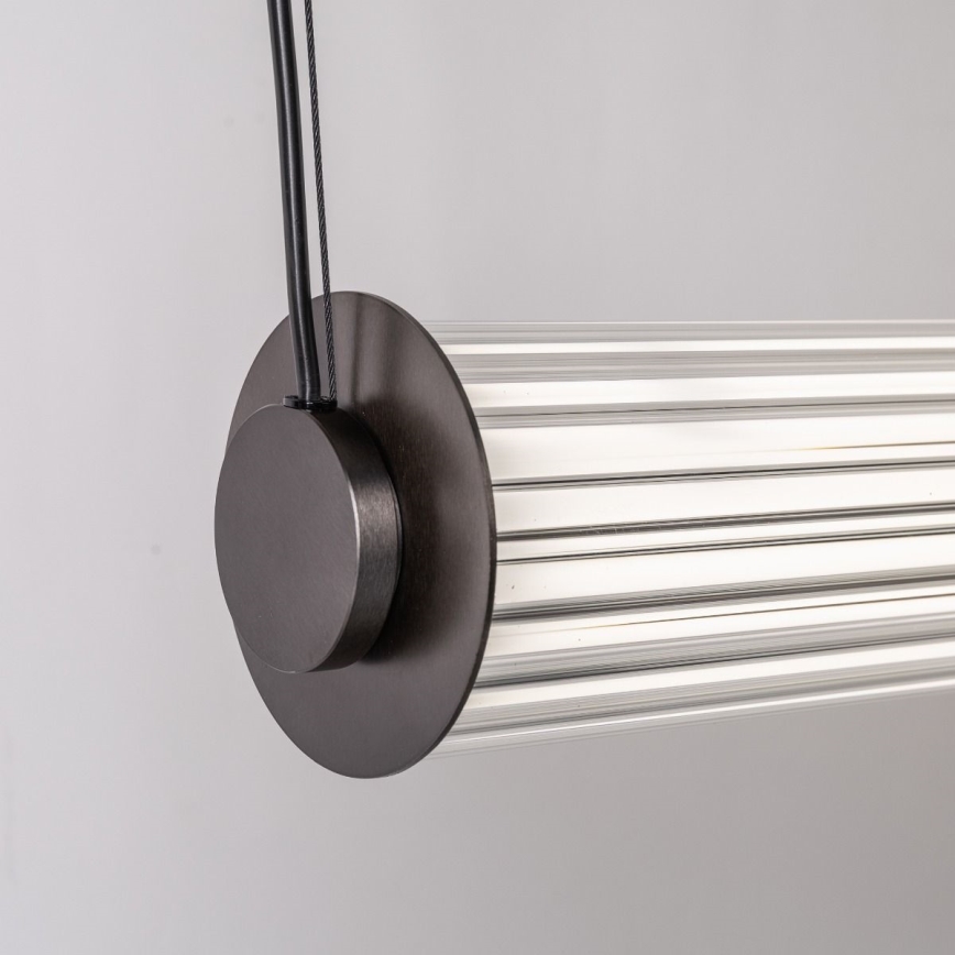 Zuma Line - Dimmable LED pendant light on cable LED/39W/230V 2700-6500K Black + Remote Control