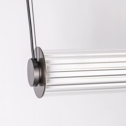 Zuma Line - Dimmable LED pendant light on cable LED/39W/230V 2700-6500K Black + Remote Control