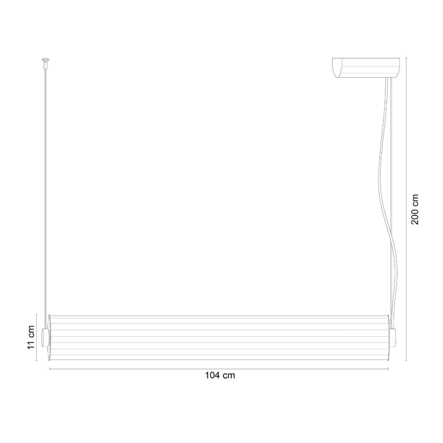 Zuma Line - Dimmable LED pendant light on cable LED/39W/230V 2700-6500K Black + Remote Control
