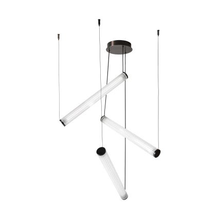 Zuma Line - LED Dimmable Cable Pendant Light LED/64W/230V 2700-6500K Black + Remote Control