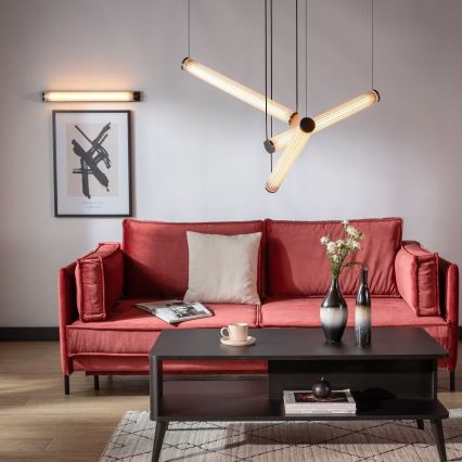 Zuma Line - LED Dimmable Cable Pendant Light LED/64W/230V 2700-6500K Black + Remote Control