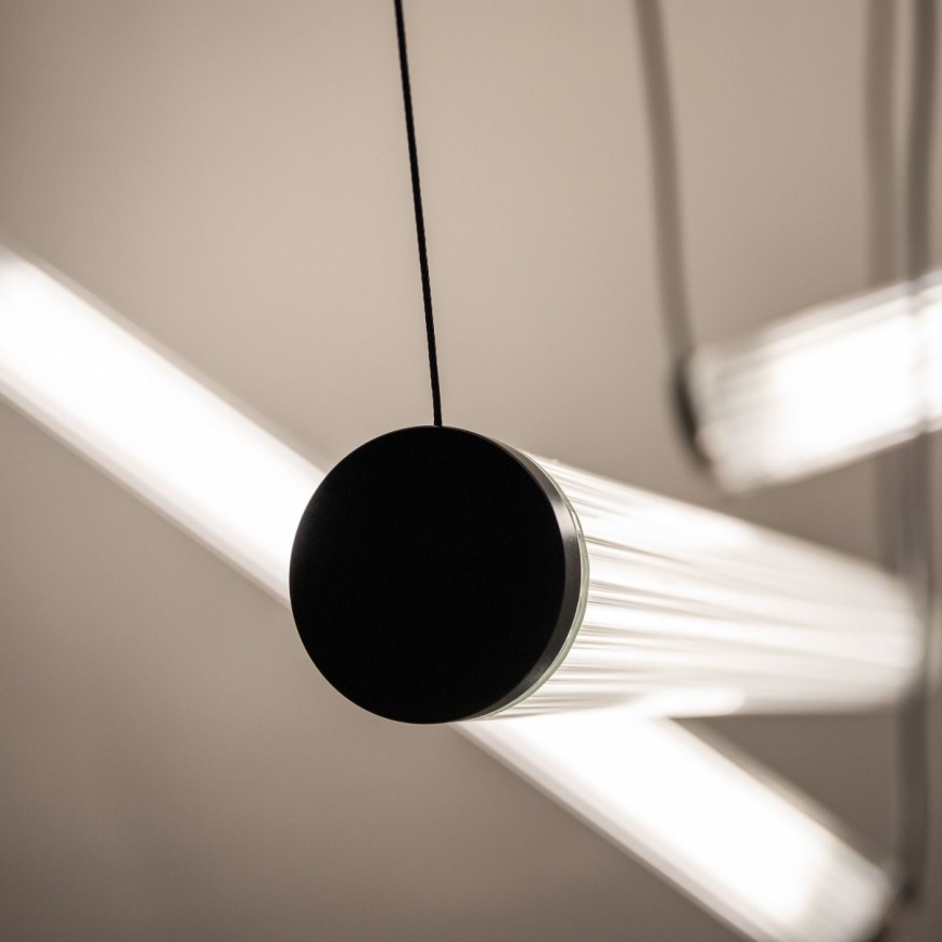 Zuma Line - LED Dimmable Cable Pendant Light LED/64W/230V 2700-6500K Black + Remote Control