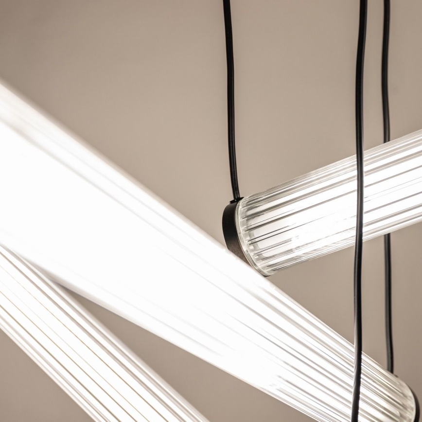 Zuma Line - LED Dimmable Cable Pendant Light LED/64W/230V 2700-6500K Black + Remote Control