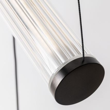 Zuma Line - LED Dimmable Cable Pendant Light LED/64W/230V 2700-6500K Black + Remote Control