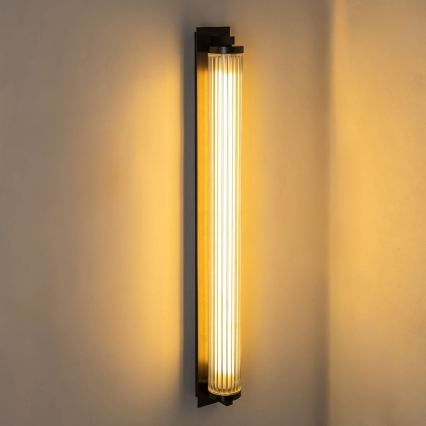 Zuma Line - LED Dimmable Wall Light LED/26W/230V 2700-6500K Black + Remote Control