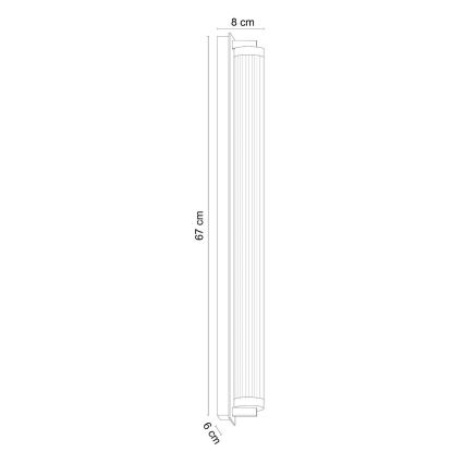 Zuma Line - LED Dimmable Wall Light LED/26W/230V 2700-6500K Black + Remote Control