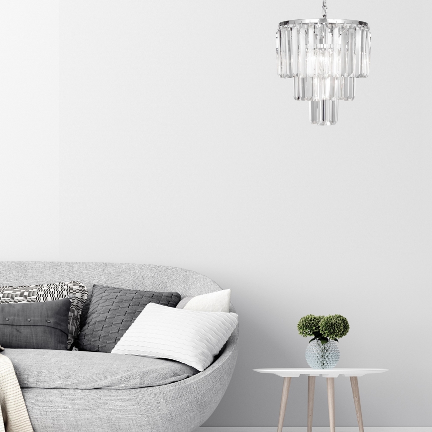 Zuma Line - Crystal chandelier on a chain 4xE14/40W/230V