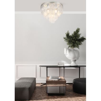 Zuma Line - Surface-mounted chandelier 8xE14/40W/230V shiny chrome