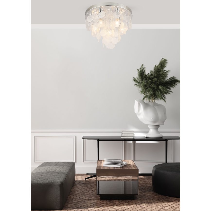 Zuma Line - Surface-mounted chandelier 8xE14/40W/230V shiny chrome