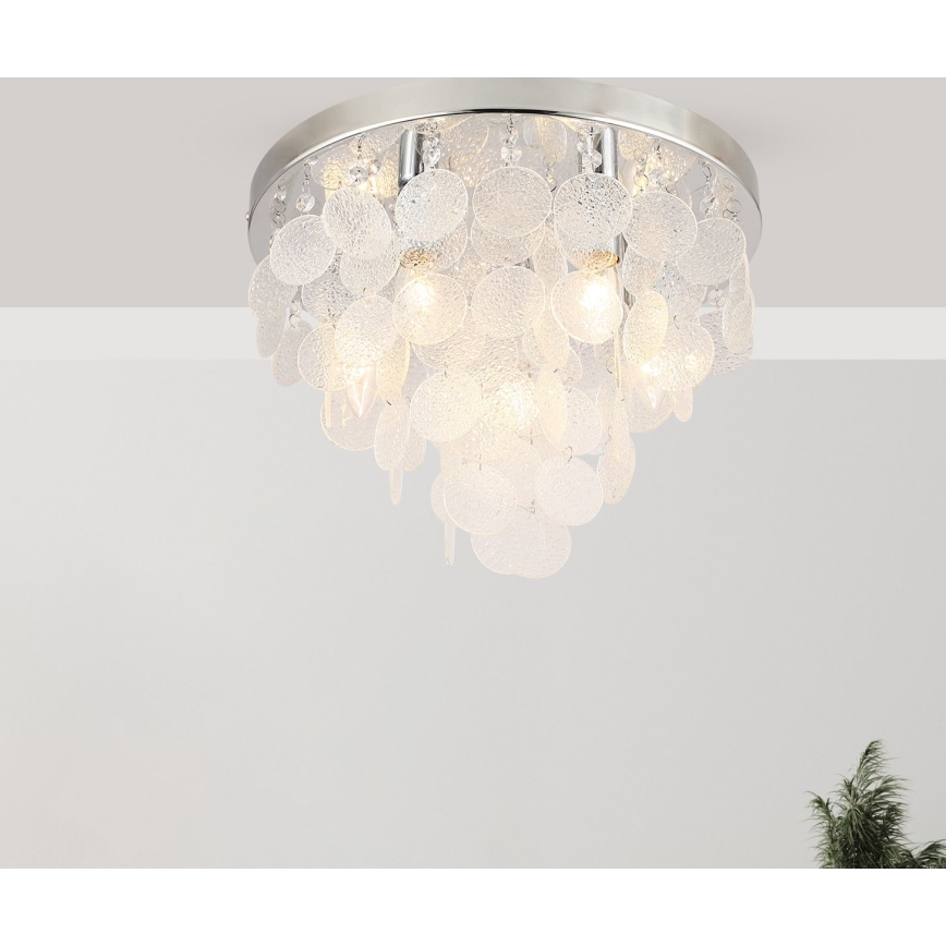 Zuma Line - Surface-mounted chandelier 8xE14/40W/230V shiny chrome