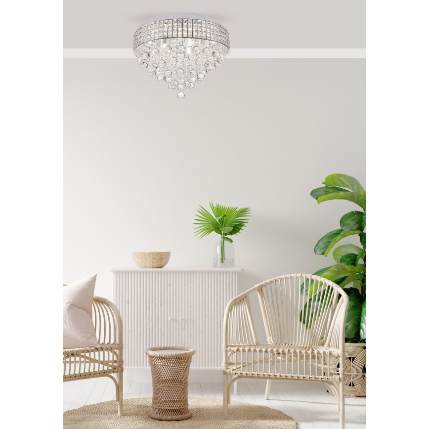Zuma Line - Ceiling light 9xG9/25W/230V d. 50 cm shiny chrome