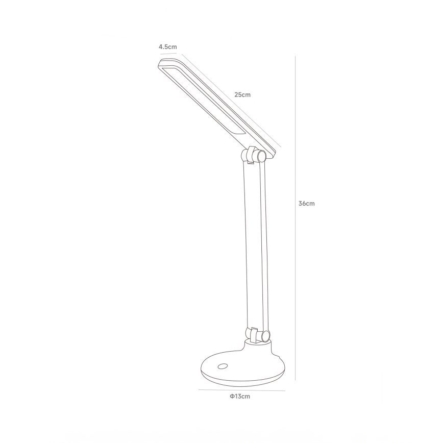 Zuma Line - LED Rechargeable table lamp LED/6W/1200 mAh 3000/4500/6000K white